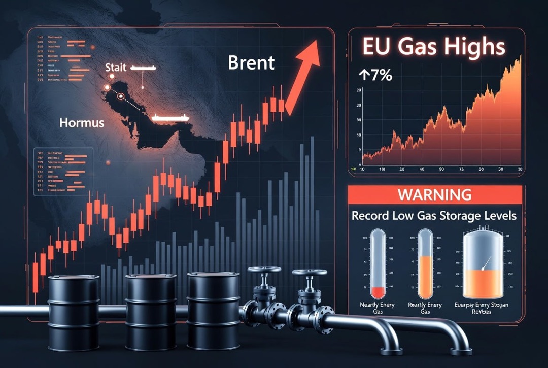 エネルギー産業のニュース - 2026年7月30日木曜日: ホルムズ海峡のエスカレーションがブレント原油を押し上げ、ヨーロッパのガスは最高値に。