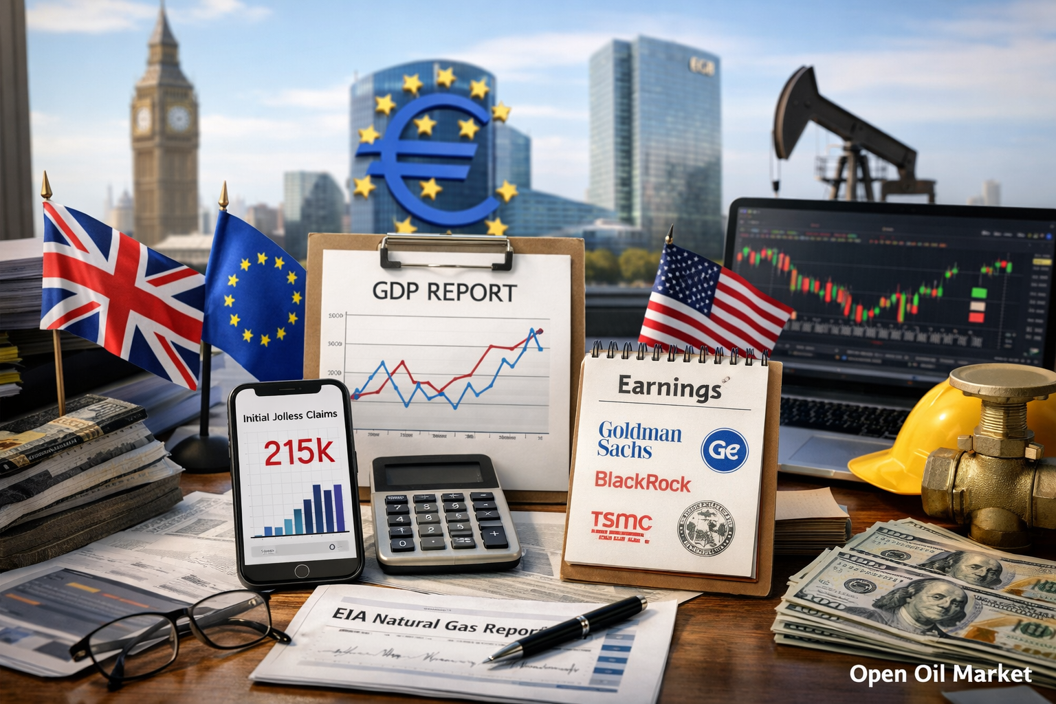経済的イベントと企業報告 - 2026年1月15日: 英国のGDP, ECBの議事録, 失業保険の申請