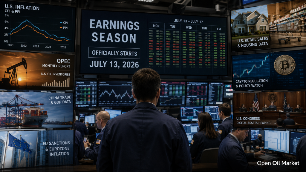 2026年7月13日から17日までの投資家カレンダー：米国のCPI、中国のGDP、報告シーズン