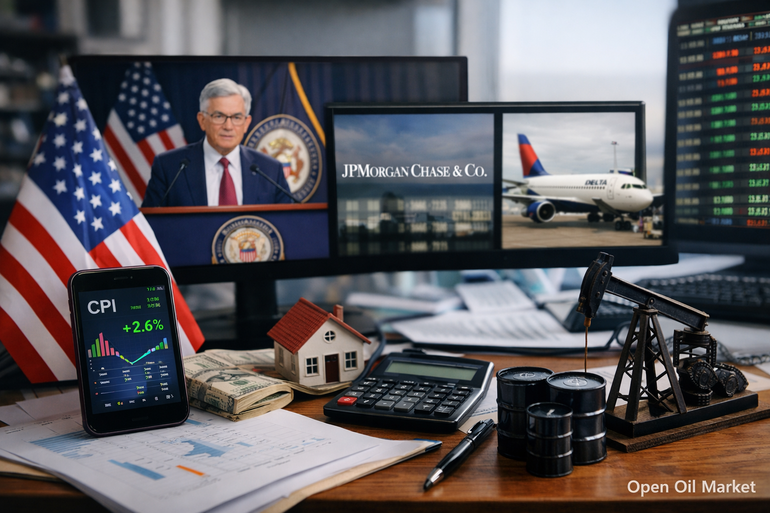 経済的イベントと企業決算 — 2026年1月13日火曜日: 米国CPIと決算シーズンの開始