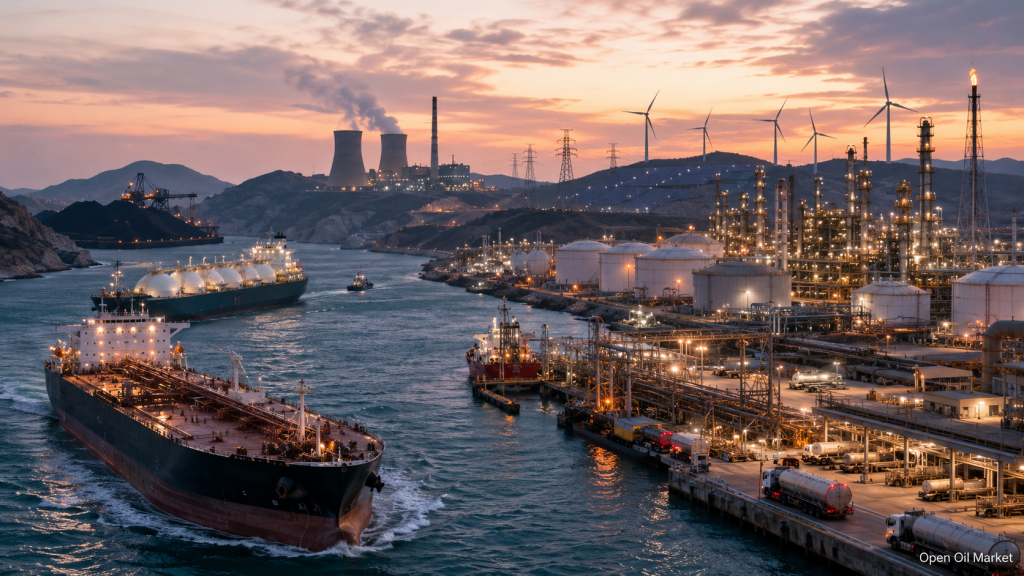 2026年6月6日の世界エネルギー市場：石油タンカー、LNG、製油所、石炭物流、電力、再生可能エネルギー