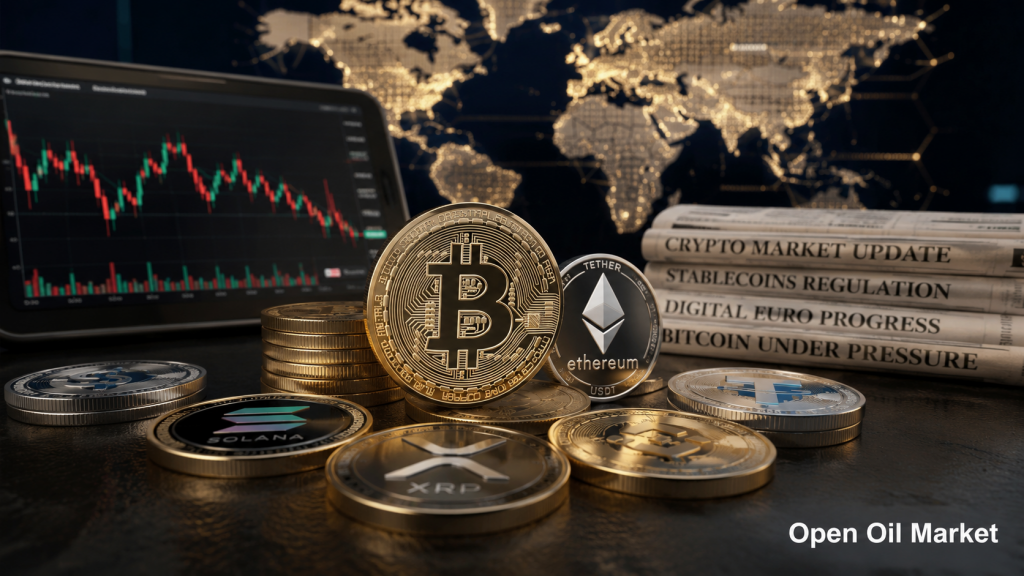2026年6月24日の暗号通貨ニュース：ビットコイン、Ethereum、ステーブルコイン、デジタルユーロのグローバル暗号市場における動向