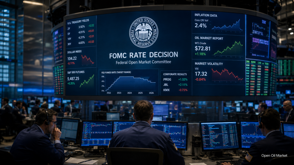 経済イベントと企業報告、2026年6月17日水曜日: FOMC、英国とユーロ圏のインフレ、IAEAの報告およびProgressive、Jabil、CarMaxの報告。