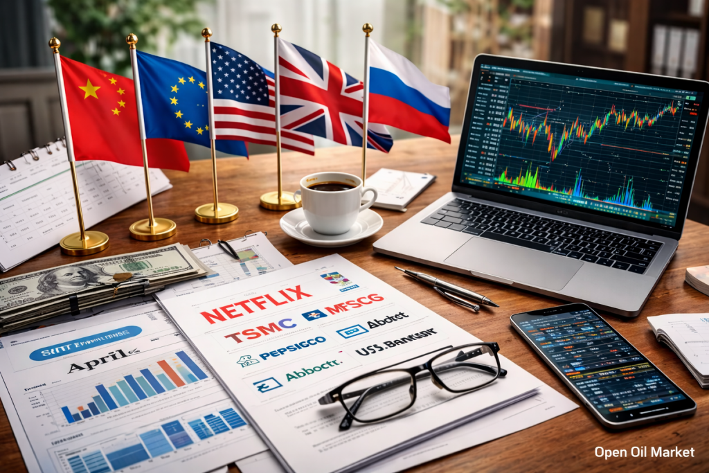 経済イベントと企業の報告 — 2026年4月16日: 中国GDP、ユーロ圏CPI、企業報告