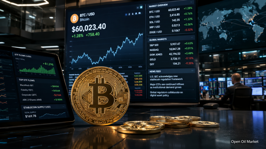 暗号通貨市場 2026年6月29日: ビットコイン, ETF, ステーブルコインとトップ10デジタル資産