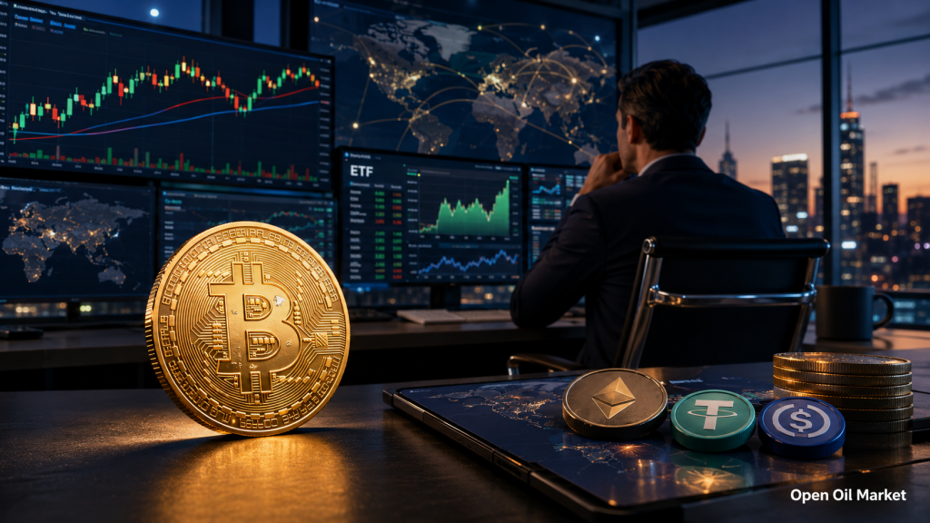 暗号通貨ニュース, 2026年6月15日月曜日: ビットコインが主要なゾーンを保持、投資家がETFを評価、ステーブルコインと資産のトークン化