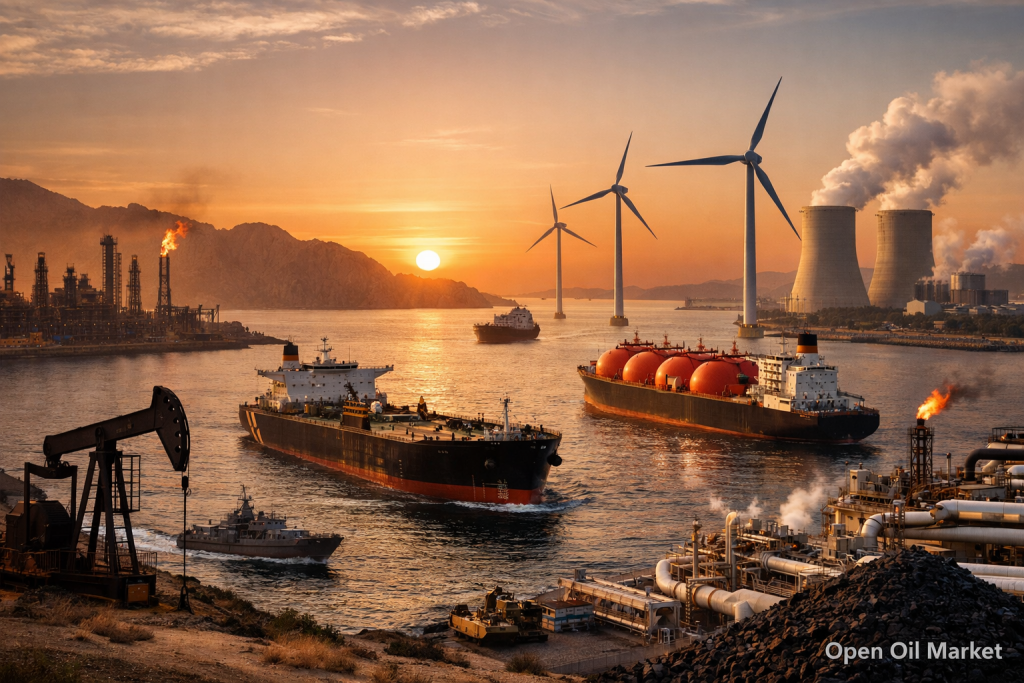 石油・ガスとエネルギーのニュース、2026年4月12日 日曜日 - 原油の変動、ホルムズ海峡およびグローバルエネルギー市場