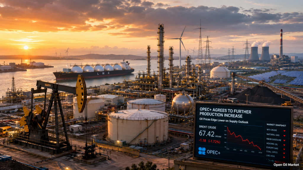 石油・ガスとエネルギーのニュース 2026年7月5日：OPEC+が生産を増加、石油価格が下落、LNGとREがエネルギー市場を変革。
