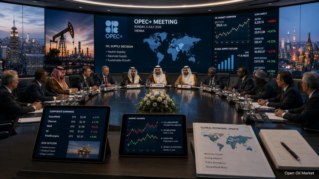 OPEC+会議と世界市場 — 2026年7月5日の経済的イベントと企業報告