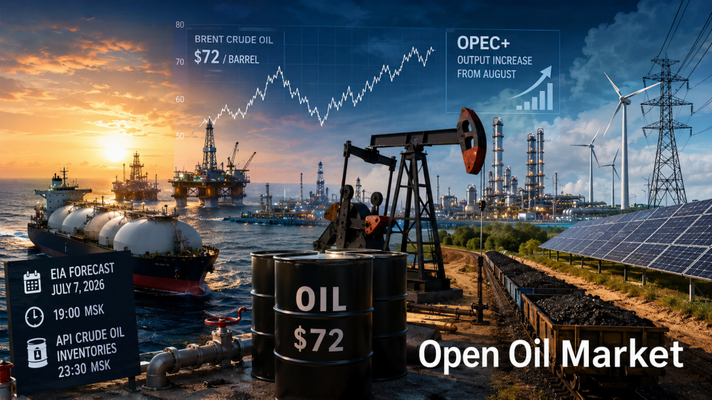 石油およびエネルギーのニュース - 2026年7月7日：ブレント、OPEC+、EIAおよびAPI