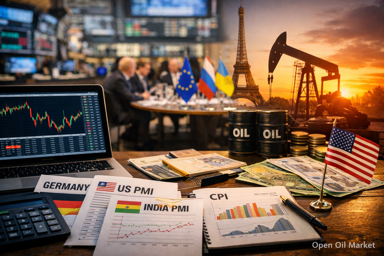 経済イベントと企業報告 — 2026年1月6日: サービスPMI、ドイツCPI、APIによる石油在庫