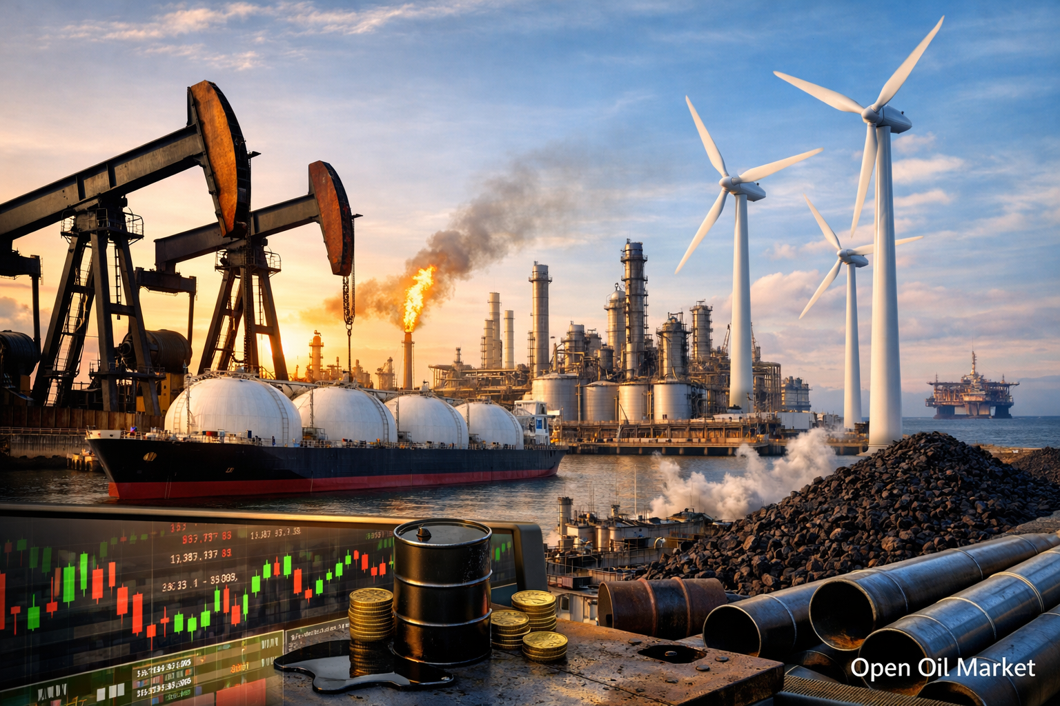 エネルギーと石油ガスのニュース - 2026年2月15日:ブレント、ガス、RE